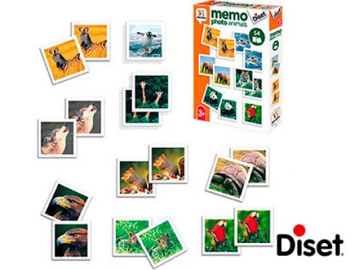 Jogo diset didatico memo photo animals , Diset , 152367 , 8410446689417